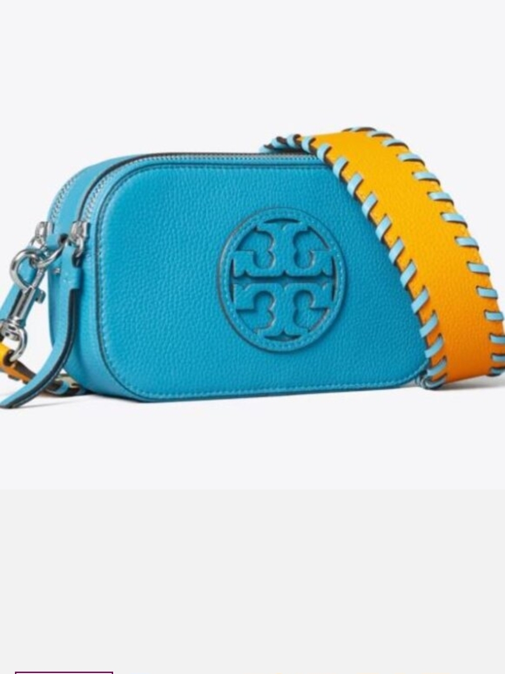 TORY BURCH MILLER MINI CROSSBODY BAG - CERRULEAN BLUE
